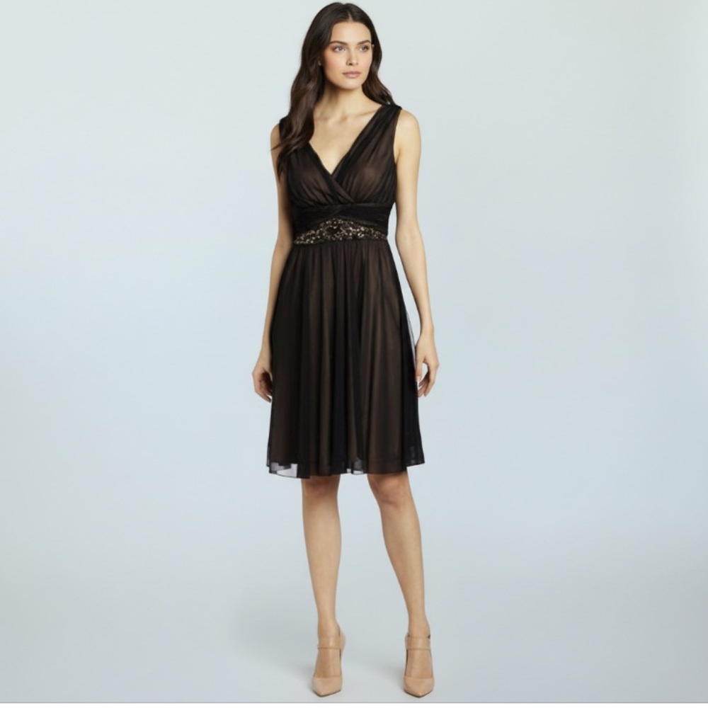 NWT Jessica Howard Women'Black Sleeveless Fit and Flare Dress…